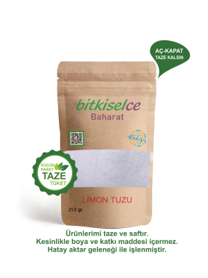 Premium Kalite Limon Tuzu "Sihirli Dokunuş" 250 gr.